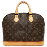 Louis Vuitton Alma Monogram Handbag Dark Brown