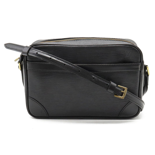 Louis Vuitton Epi Trocadero 24 Shoulder Bag Diagonal Leather Noir Black