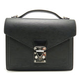Louis Vuitton Epi Monceau Noir Handbag Black