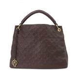 Monogram Implant Artsy MM Shoulder Bag Leather