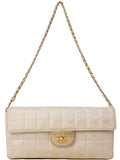 Chanel Chocolate Bar Chain Shoulder Bag Beige