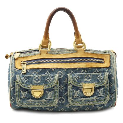 Louis Vuitton Monogram Denim Neo Speedy Handbag Mini Boston Bag