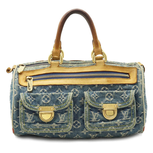 Louis Vuitton Monogram Denim Neo Speedy Handbag Mini Boston Bag