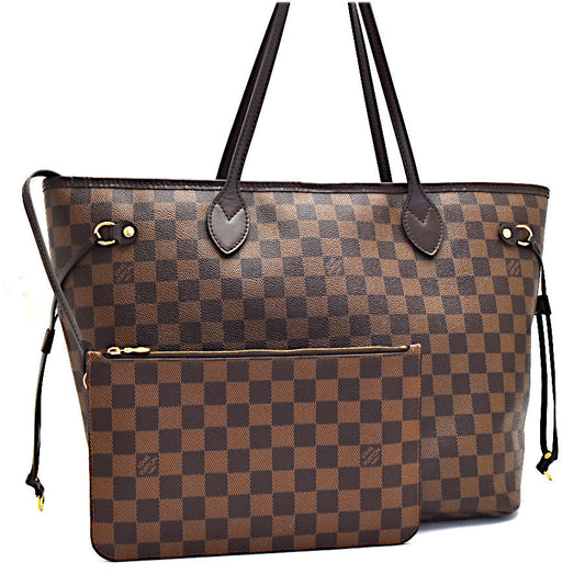 Louis Vuitton Tote Bag Neverfull MM Damier Ebene Brown