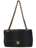 Chanel Matelasse Chain Shoulder Bag Black
