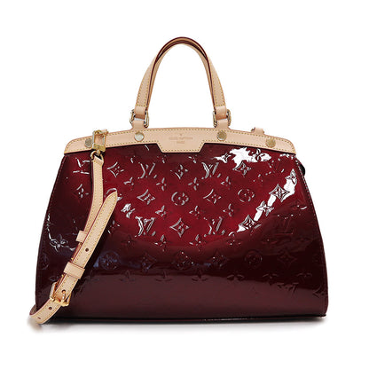 Louis Vuitton Blair MM Shoulder Bag Vernis Leather Rouge Fauvist Red