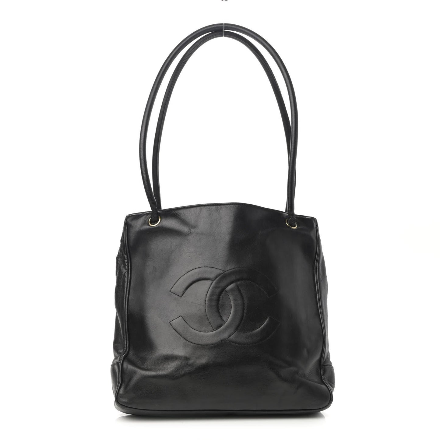 Lambskin CC Shoulder Bag Black