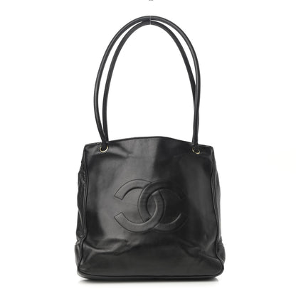 Lambskin CC Shoulder Bag Black