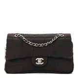 Chanel Nylon Square Quilted Flap Dark Brown