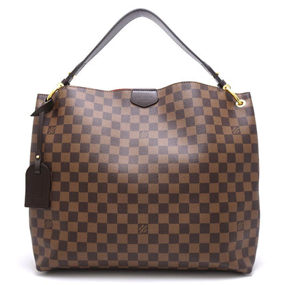 Louis Vuitton Damier Graceful MM Ebene Shoulder Tote Brown