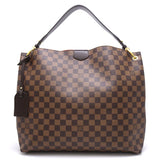 Louis Vuitton Damier Graceful MM Ebene Shoulder Tote Brown