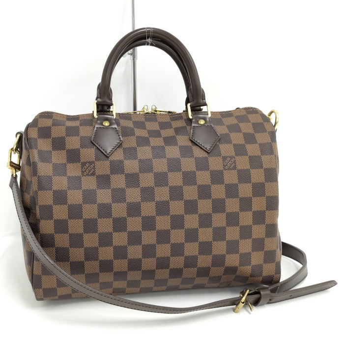 Louis Vuitton Speedy Bandouliere 30 2 Way Shoulder Bag Damier Ebene