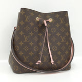 Louis Vuitton Neonoe Shoulder Bag Monogram Leather Rose Poodle