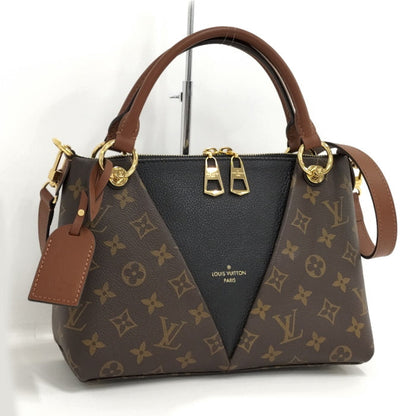Louis Vuitton V Tote BB 2 Way Shoulder Bag Monogram Noir