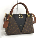 Louis Vuitton V Tote BB 2 Way Shoulder Bag Monogram Noir