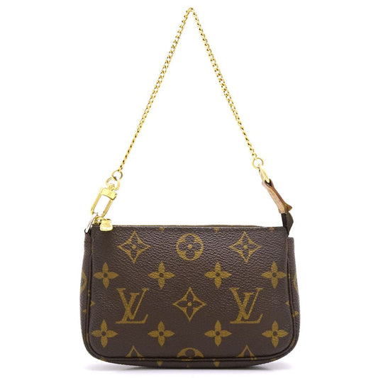 Louis Vuitton Monogram Mini Pochette Accessoire Brown