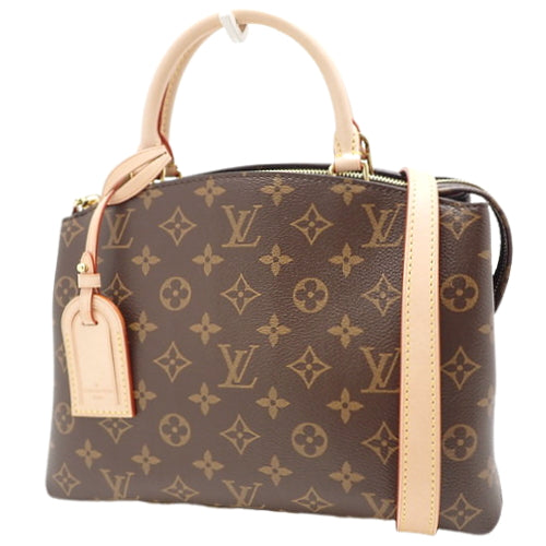Louis Vuitton Monogram Petit Palais PM Handbag 2way Crossbody Canvas Brown
