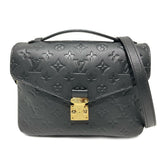 Louis Vuitton Pochette Metis MM Monogram Implant Leather Black