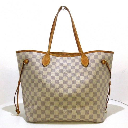 Louis Vuitton Neverfull MM Tote Bag Azure Damier Canvas