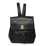 Chanel Caviar CC Backpack Black