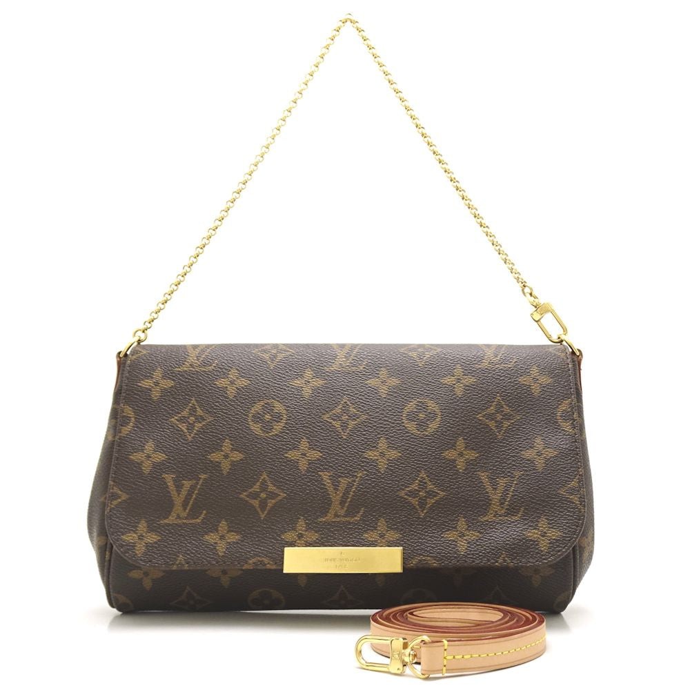 Louis Vuitton Monogram Favorite MM 2WAY Bag Brown
