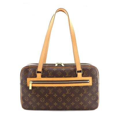Louis Vuitton Monogram Cite GM Shoulder Bag Brown
