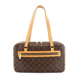Louis Vuitton Monogram Cite GM Shoulder Bag Brown