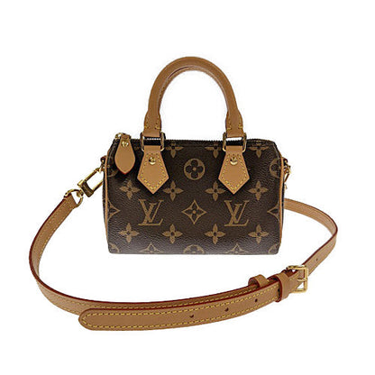 Louis Vuitton Nano Speedy  Monogram Leather Brown