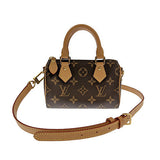 Louis Vuitton Nano Speedy  Monogram Leather Brown