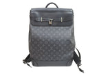 Louis Vuitton Backpack Steamer Monogram Eclipse Canvas Black