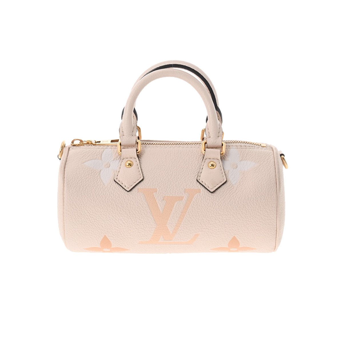 Louis Vuitton Emplant Papillon BB Cream Saffron Monogram Implant Handbag