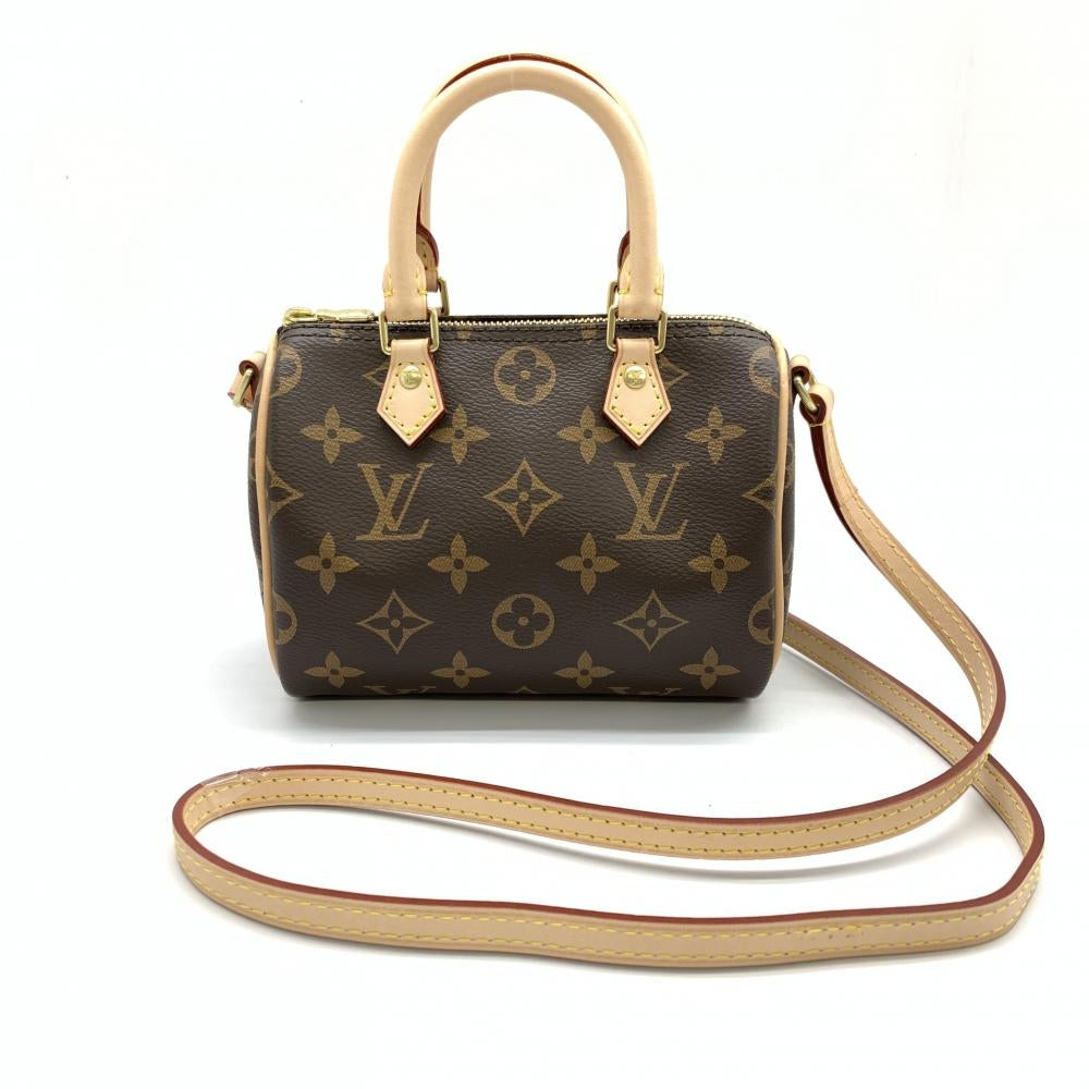 Louis Vuitton Nano Speedy Monogram Brown Shoulder Bag