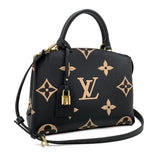 Louis Vuitton Petit Palais PM Handbag Shoulder Bag Monogram Black