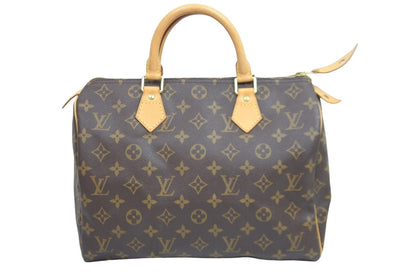 Louis Vuitton Speedy 30 monogram PVC leather gold