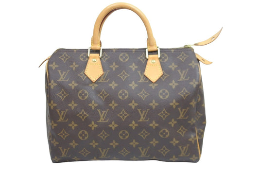Louis Vuitton Speedy 30 monogram PVC leather gold