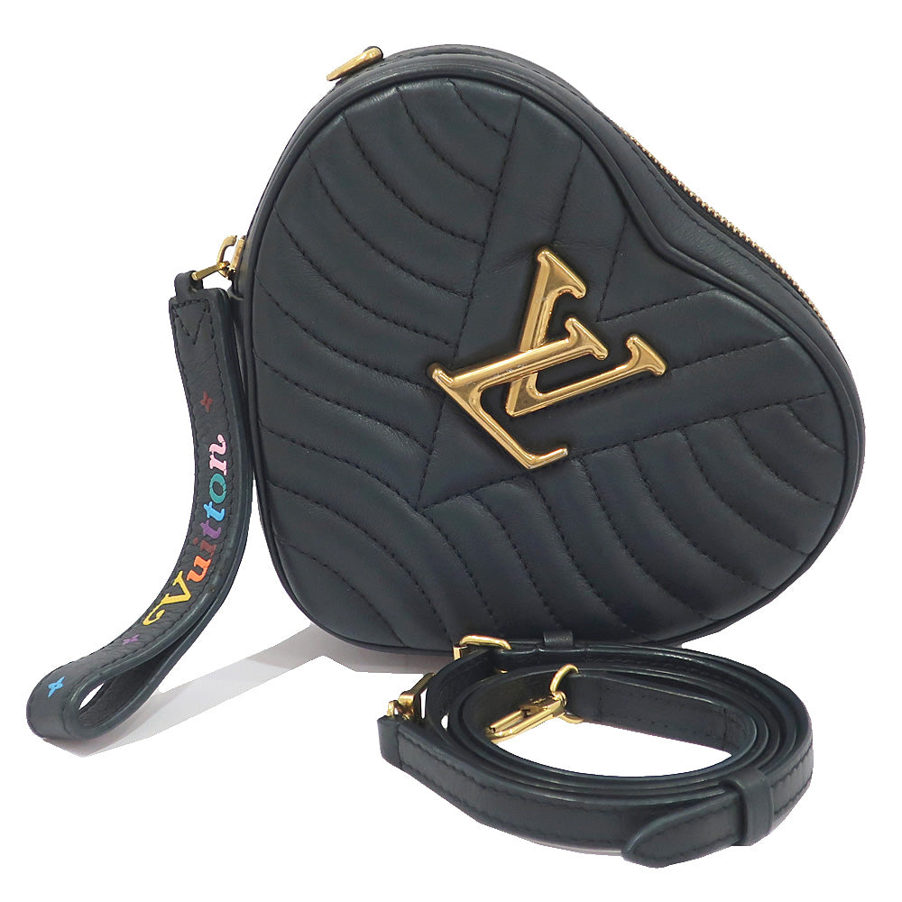 Louis Vuitton Heart Bag New Wave Calf Leather 2way Clutch
