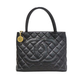 Chanel Tote Bag Black Caviar Skin