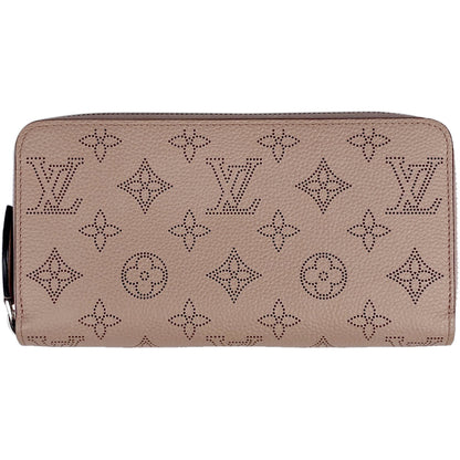 ouis Vuitton Zippy Wallet Round  Monogram Mahina Magnolia