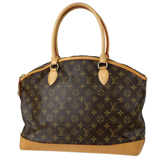 Louis Vuitton Lockit Horizontal Tote Bag Monogram Brown