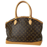 Louis Vuitton Lockit Horizontal Tote Bag Monogram Brown