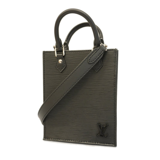 Louis Vuitton Shoulder Bag Epi Petite Sac Plat Noir Black