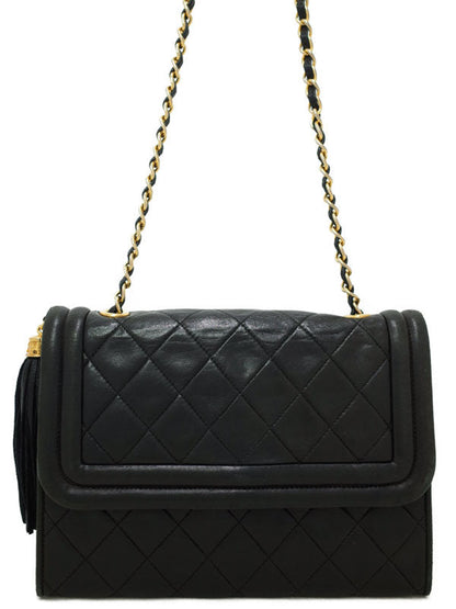Chanel Matelasse Chain Shoulder Bag Black
