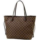 Louis Vuitton Neverfull MM Shoulder Bag Damier Brown