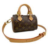 Louis Vuitton Shoulder Bag Nano Speedy Monogram Brown
