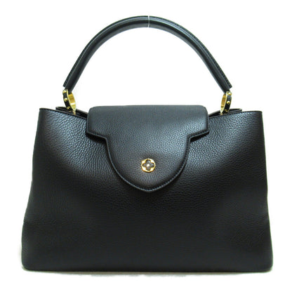 Louis Vuitton Capucines GM Taurillon Shoulder Bag Black