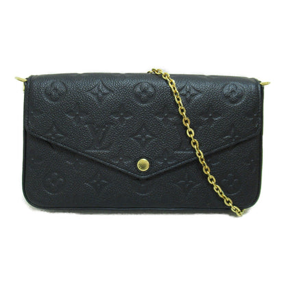 Louis Vuitton Pochette Felicie Shoulder Bag Leather Monogram Implant