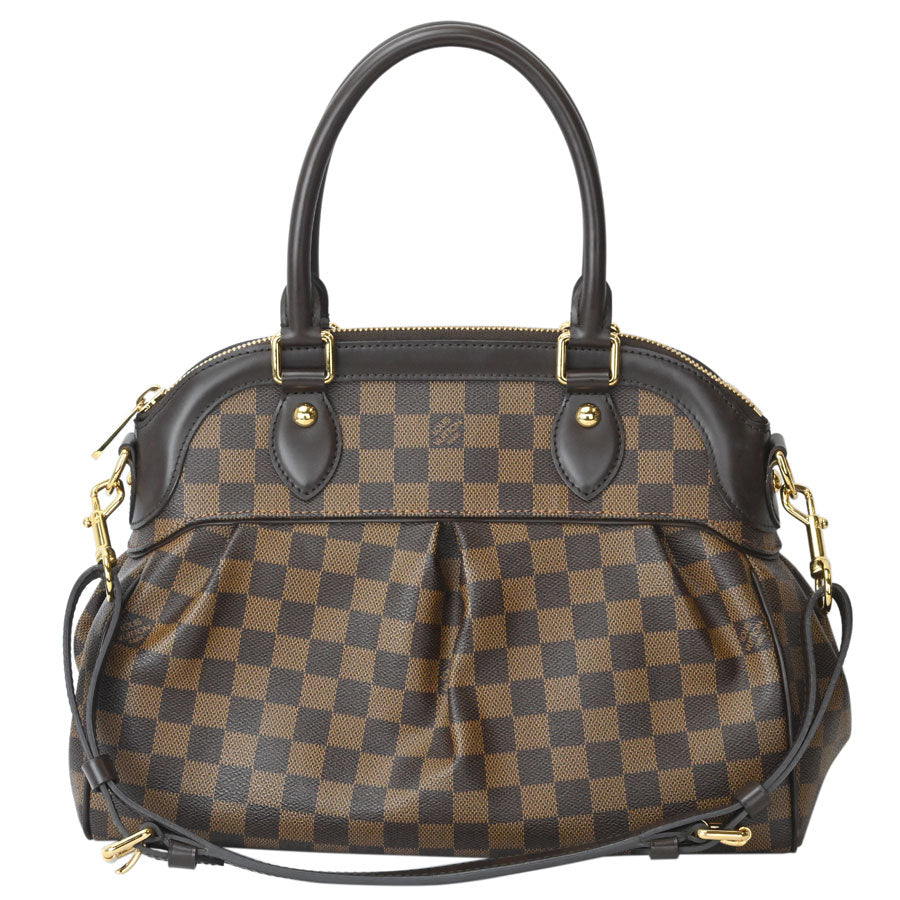 Louis Vuitton Trevi PM Damier Ebene 2 Way Handbag Shoulder Bag