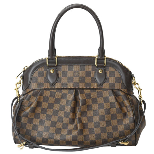 Louis Vuitton Trevi PM Damier Ebene 2 Way Handbag Shoulder Bag
