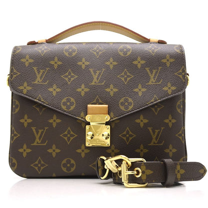 Louis Vuitton Monogram Pochette Metis MM Brown 2WAY Bag