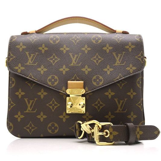 Louis Vuitton Monogram Pochette Metis MM Brown 2WAY Bag